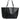 Dolce & Gabbana Black Leather Miss Escape Shopping Tote Bag