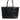 Dolce & Gabbana Black Crystal Leather Shopping Women Tote Bag