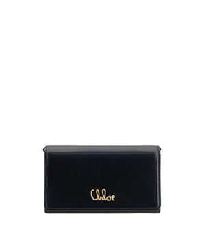 Chloé Brown Calf Leather Bos Taurus Clutch Bag