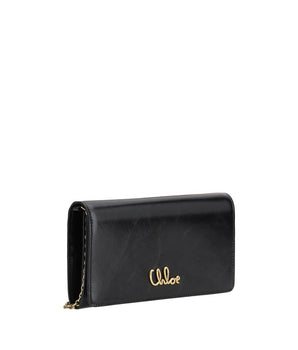 Chloé Brown Calf Leather Bos Taurus Clutch Bag