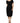 Emporio Armani Black Viscose Short Sleeves Sheath Midi Dress