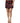 Dolce &amp; Gabbana Black Red Abstract Mid Waist A-line Mini Skirt