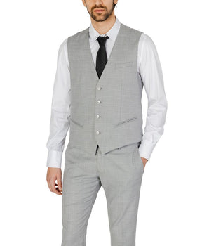 Antony Morato Gray Polyester Waistcoat