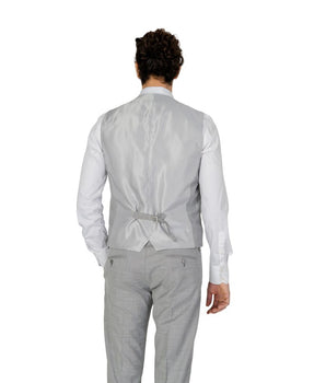 Antony Morato Gray Polyester Waistcoat