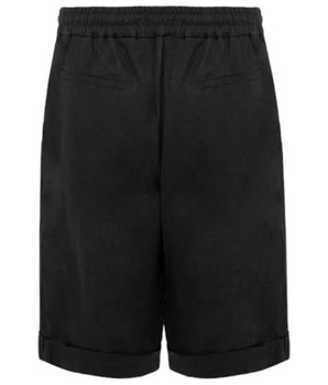 Alpha Studio Black Linen Short