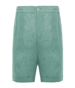 Alpha Studio Green Linen Short