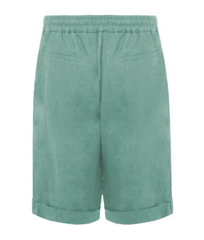 Alpha Studio Green Linen Short