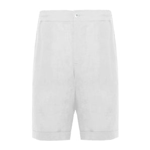 Pantalón corto de lino blanco Alpha Studio