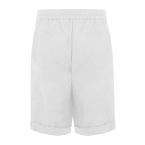 Pantalón corto de lino blanco Alpha Studio
