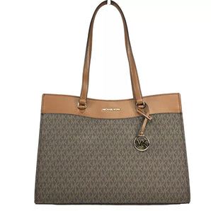 Michael Kors Jet Set Large Pocket Tote Bag Brown