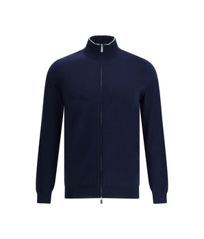 Svevo blue cotton cardigan