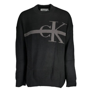 Suéter Calvin Klein de algodón negro para hombre