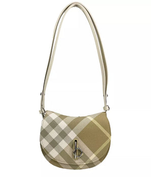Burberry Mini Check Rocking Horse Crossbody Bag Purse