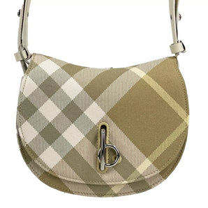 Burberry Mini Check Rocking Horse Crossbody Bag Purse