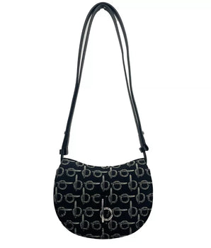 Bolso bandolera Burberry Mini Rocking Horse negro