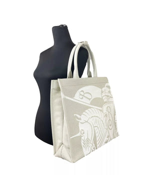 Burberry EKD Canvas Tote Bag With Coin Pouch Beige