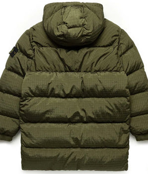 Stone Island Green Nylon Men Parka