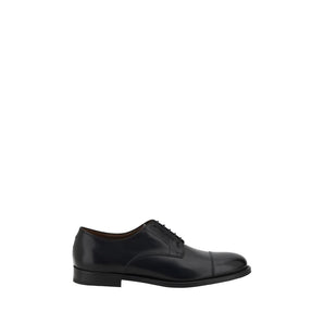 Fratelli Rossetti Black Calf Leather Bos Taurus Oxfords E Derbies