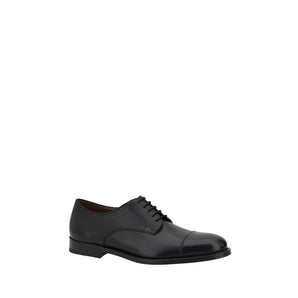 Fratelli Rossetti Black Calf Leather Bos Taurus Oxfords E Derbies