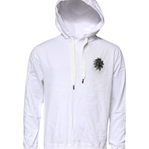 Dolce &amp; Gabbana Jersey sudadera con capucha de algodón blanco