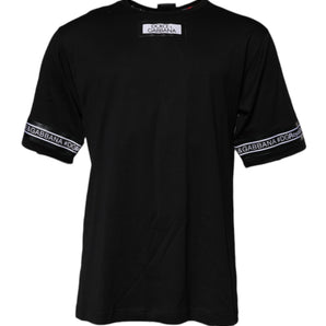 Dolce &amp; Gabbana Black #DGMILLENNIALS Cotton Crew Neck T-shirt