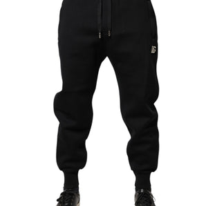 Pantalones deportivos negros de modal de Dolce &amp; Gabbana