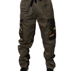 Pantalones cargo de camuflaje con patchwork multicolor de Dolce &amp; Gabbana