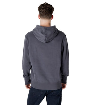 Calvin Klein Jeans Gray Cotton Hoodie