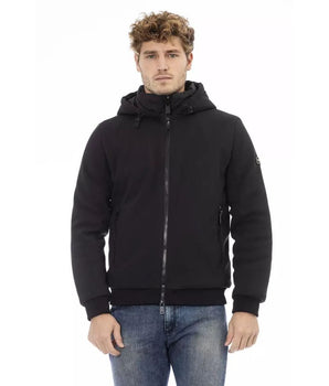 Baldinini Trend Black Polyester Hoodie