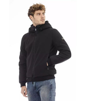 Baldinini Trend Black Polyester Hoodie