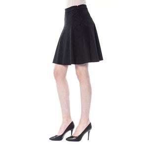 Falda de poliéster negra BYBLOS