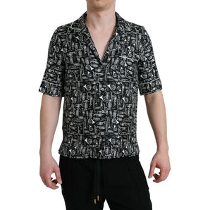 Dolce &amp; Gabbana Black Silk T-Shirt
