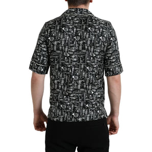 Dolce &amp; Gabbana Black Silk T-Shirt