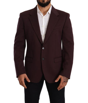 Dolce &amp; Gabbana Purple Cotton Blazer