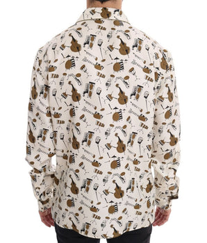 Dolce &amp; Gabbana Multicolor Silk Shirt