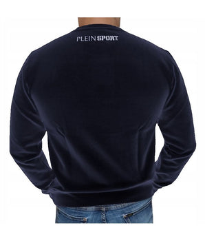 Suéter de algodón azul Plein Sport