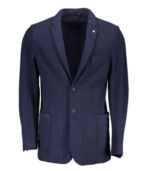 Chaqueta blazer de lana azul de Gant