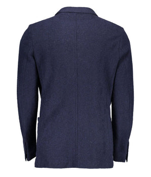 Chaqueta blazer de lana azul de Gant