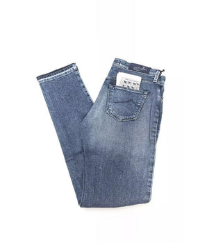 Jacob Cohen Blue Cotton Jeans &amp; Pant