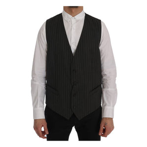 Dolce &amp; Gabbana Gray Wool Vest