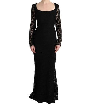 Vestido negro de algodón de Dolce &amp; Gabbana