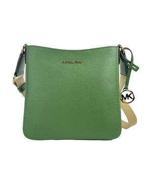 Michael Kors Green Saffiano Leather Crossbody Bag
