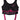 Plein Sport Sleek Black Sports Bra with Fuchsia Accent
