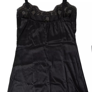 Dolce & Gabbana Sultry Black Silk Camisole Top