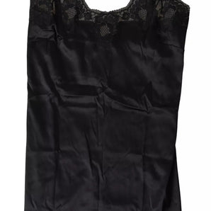 Dolce & Gabbana Sultry Black Silk Camisole Top