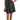 Dolce &amp; Gabbana Elegant Gray Mini A-Line Dress with Purple Tulip