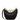 Valentino Garavani Black Leather Mini Hobo Vlogo Shoulder Bag