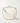 Valentino Garavani Ivory Leather Small Hobo Vlogo Shoulder Bag