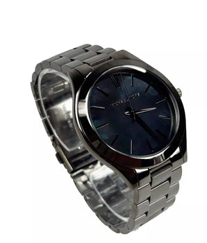 Michael Kors Slim Runway Gun Metal Stainless Steel Watch MK3413 NO BOX