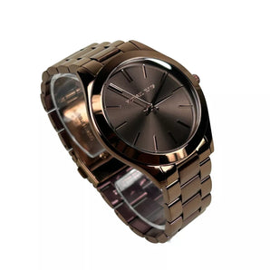 Michael Kors Slim Runway Brown Stainless Steel Watch MK3418